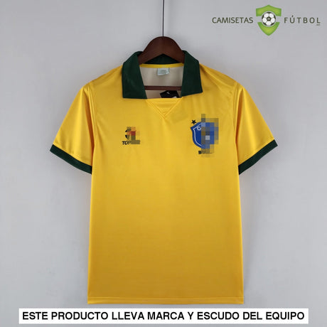 Maglia Brasile 88-89 Home (versione Retro) senza personalizzazione