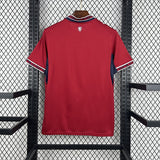 Camiseta Chequia 26-27 Local Mundial 2026 vista trasera en color rojo