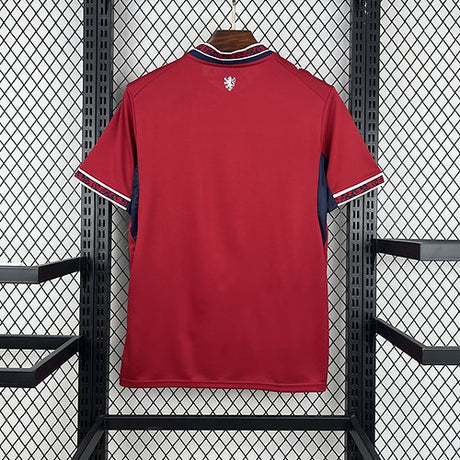 Camiseta Chequia 26-27 Local Mundial 2026 vista trasera en color rojo