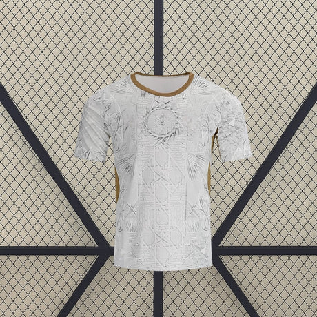 Camiseta Chequia 26-27 Visitante Mundial 2026 vista frontal en blanco con detalles dorados