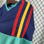 Camiseta España 2010 Portero Azul/verde (Versión Retro) Camiseta Fan