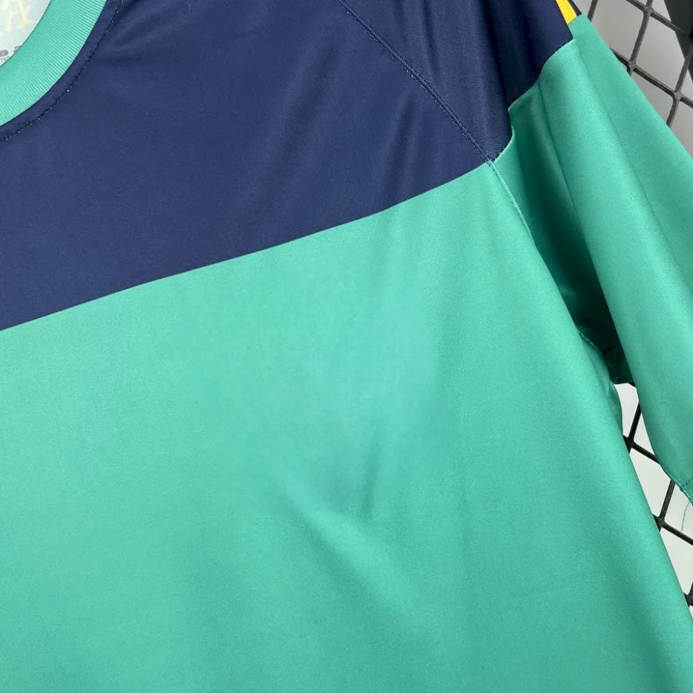 Camiseta España 2010 Portero Azul/verde (Versión Retro) Camiseta Fan