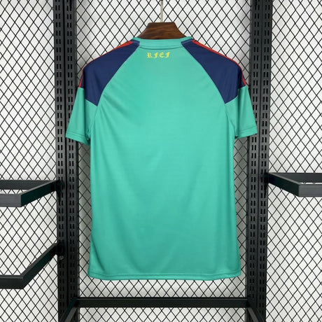 Camiseta España 2010 Portero Azul/verde (Versión Retro) Camiseta Fan