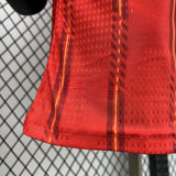Detalle del tejido y bajo de la Camiseta España 26-27 Local Player Mundial 2026