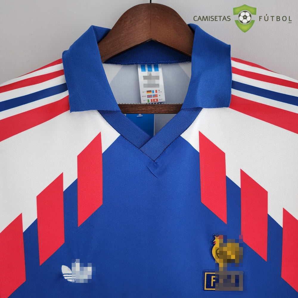 Camiseta Francia 88-90 Local (Versión Retro) Sin Personalización