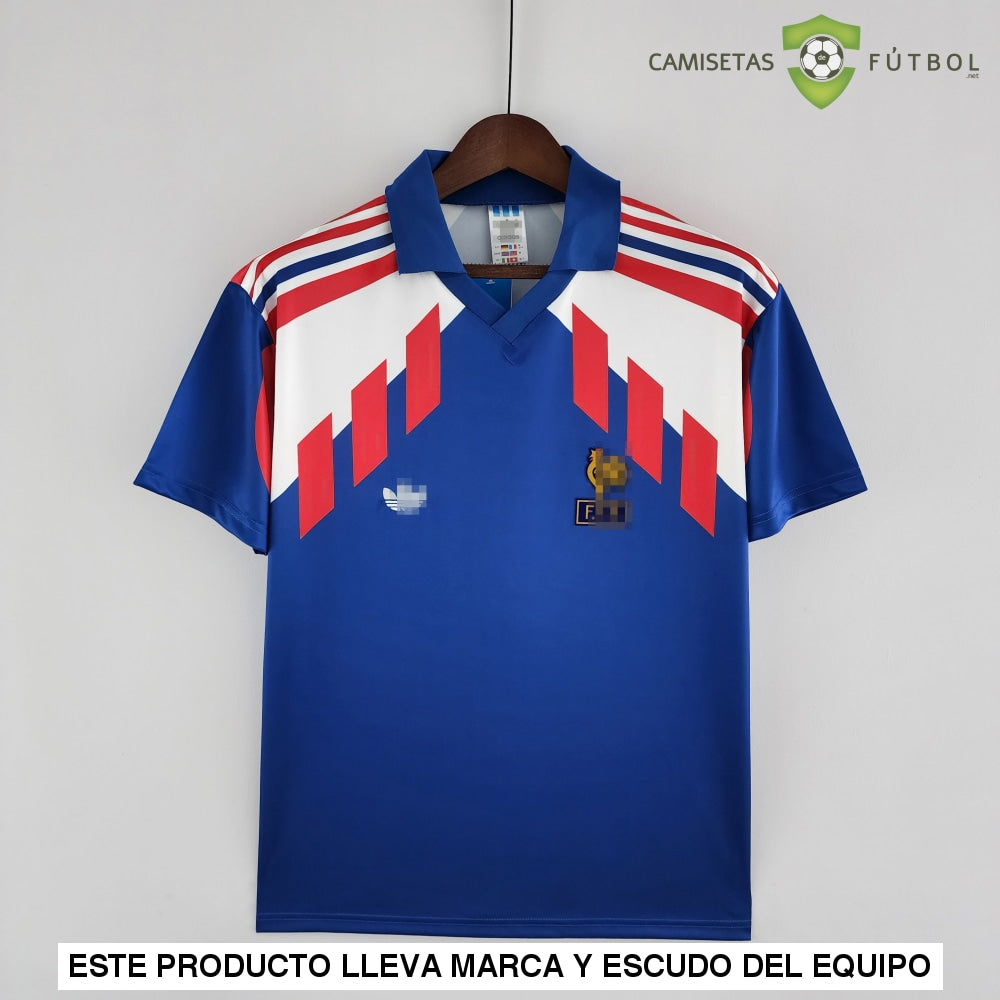 Camiseta Francia 88-90 Local (Versión Retro) Sin Personalización