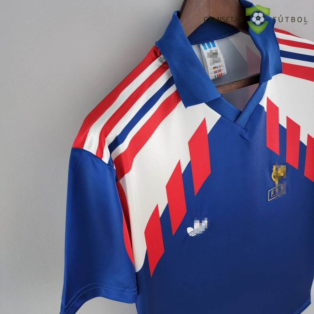 Camiseta Francia 88-90 Local (Versión Retro) Sin Personalización