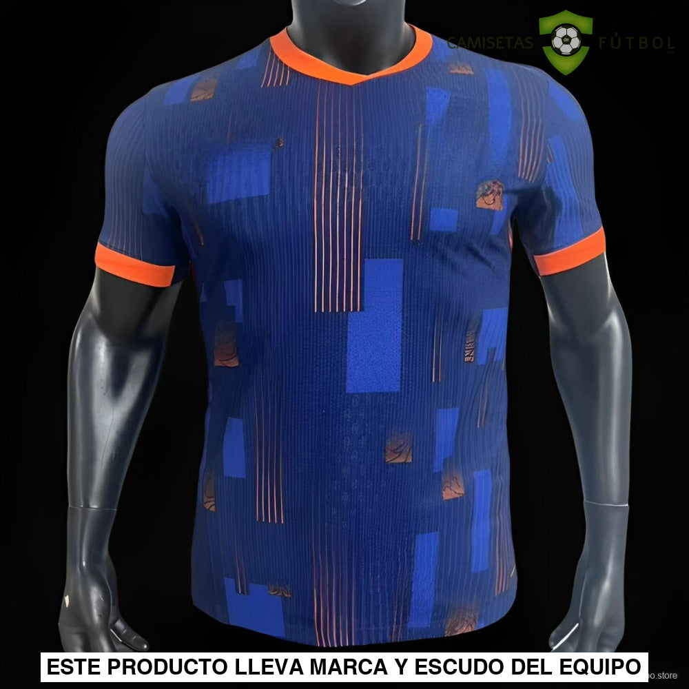 Camiseta Holanda 24-25 Visitante (Player Versión) Uefa Euro 2024 De Futbol