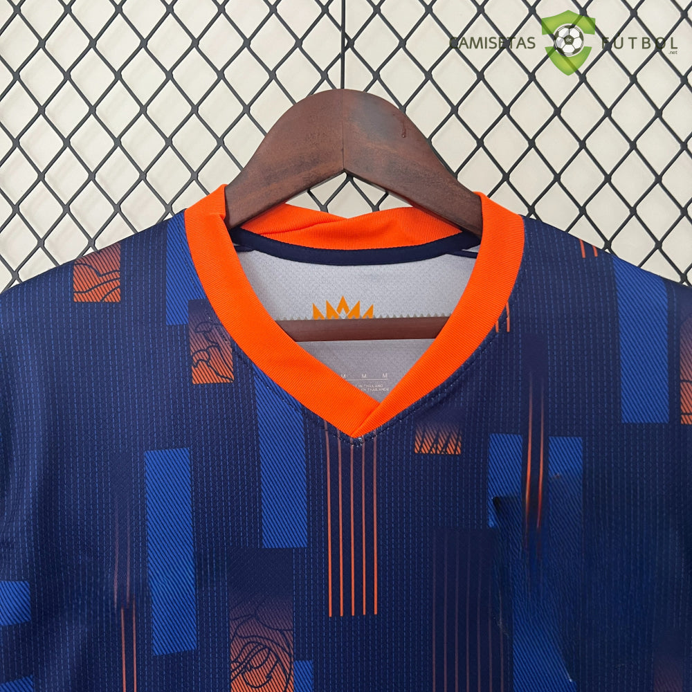 Camiseta Holanda 24-25 Visitante Uefa Euro 2024 De Futbol