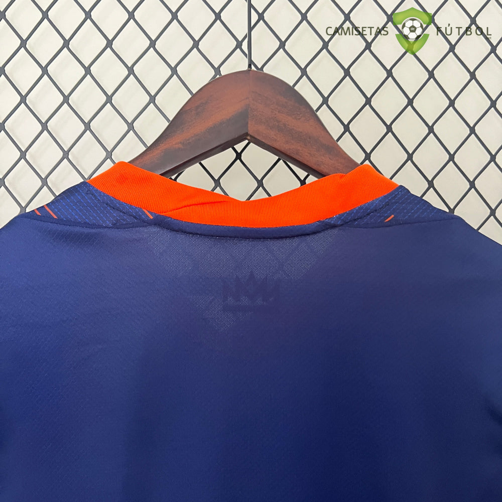 Camiseta Holanda 24-25 Visitante Uefa Euro 2024 De Futbol