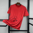 Camiseta Irán 26-27 visitante vista frontal en color rojo con gráfico felino tonal