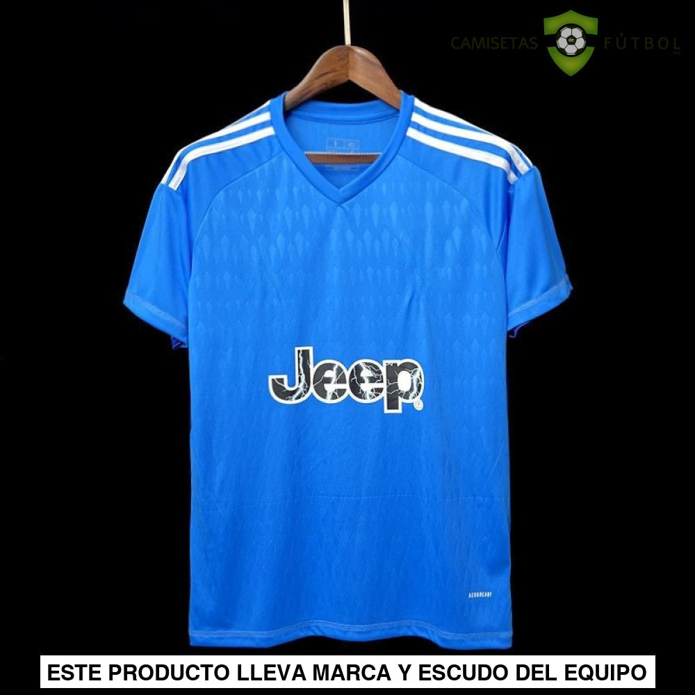 Camiseta Juventus 23-24 Portero Azul Personalizado