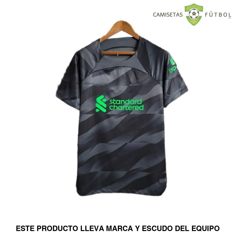 Camiseta Liverpool 23 - 24 Portero Negro De Futbol