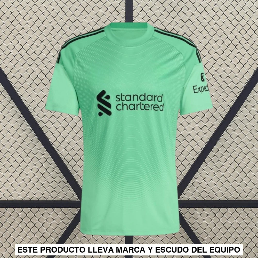 Camiseta Liverpool 25 26 Portero Verde Camiseta Fan