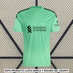 Camiseta Liverpool 25 26 Portero Verde Camiseta Fan