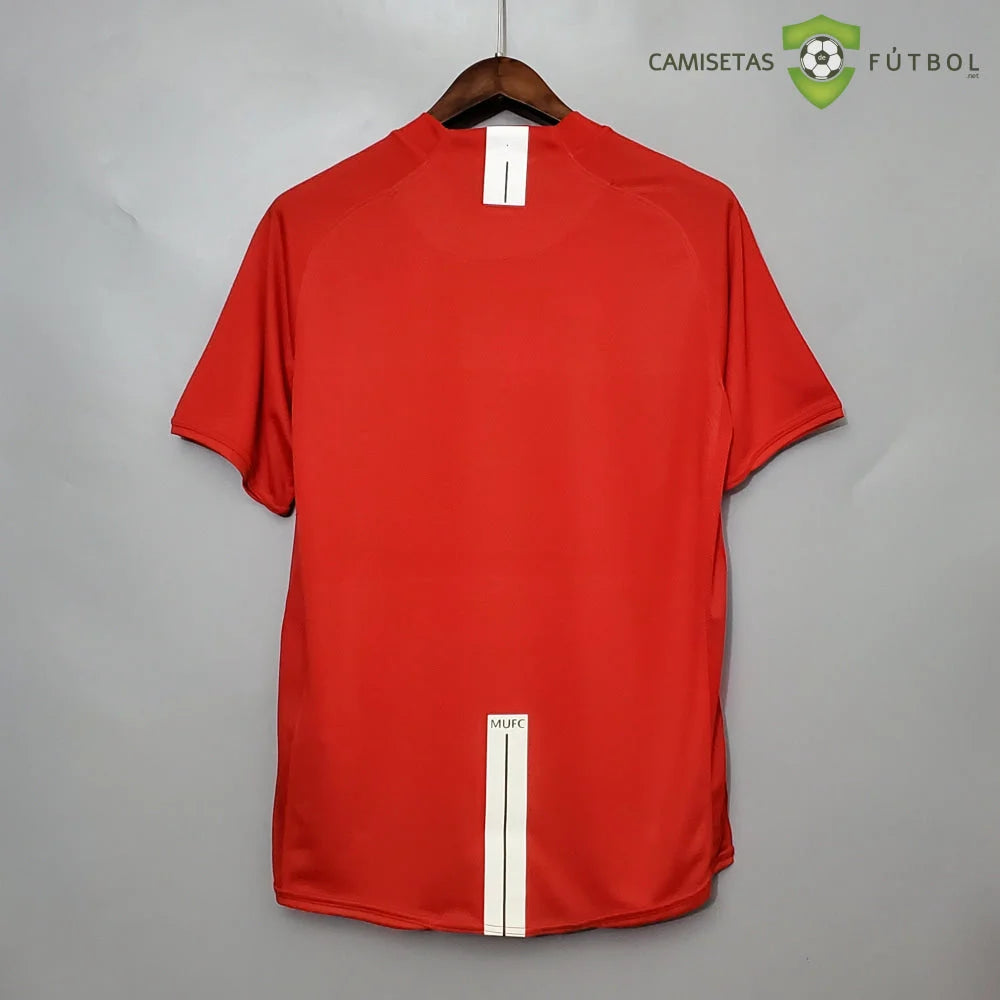 Camiseta Manchester United 07-08 Local (Versión Retro) De Futbol