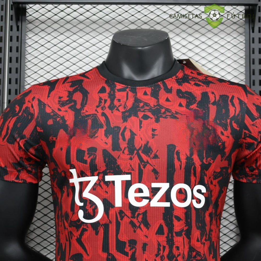 Camiseta Manchester United 23 - 24 Pre - Partido Rojo (Player Version) De Futbol
