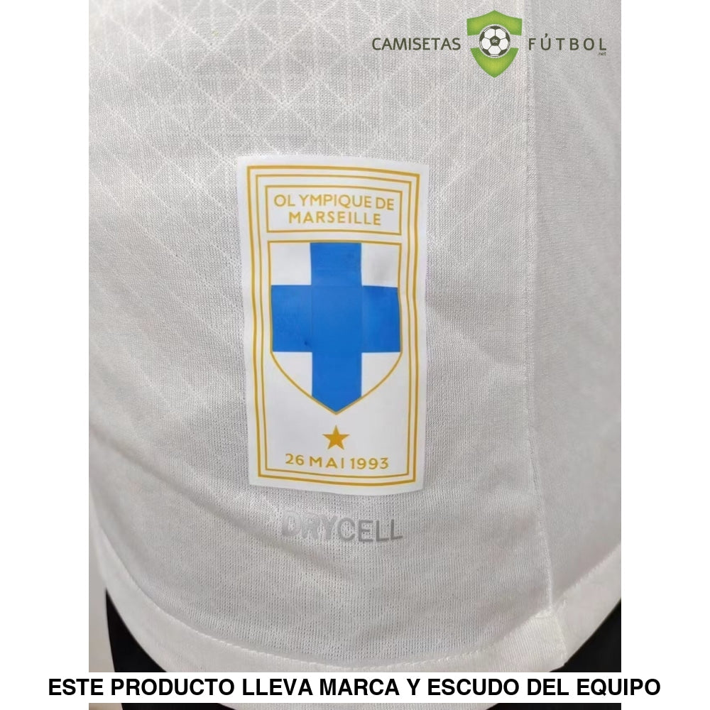 Camiseta Marseille 23-24 Edicion Conmemorativa 30 Años Ucl (Player Version) Personalizado