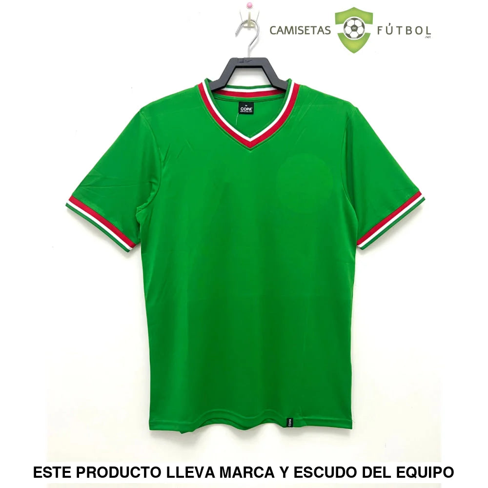 Camiseta Mexico 1970 Local (Versión Retro) De Futbol