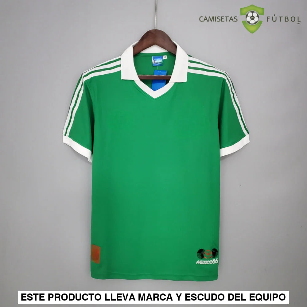 Camiseta Mexico 1986 Local (Versión Retro) De Futbol