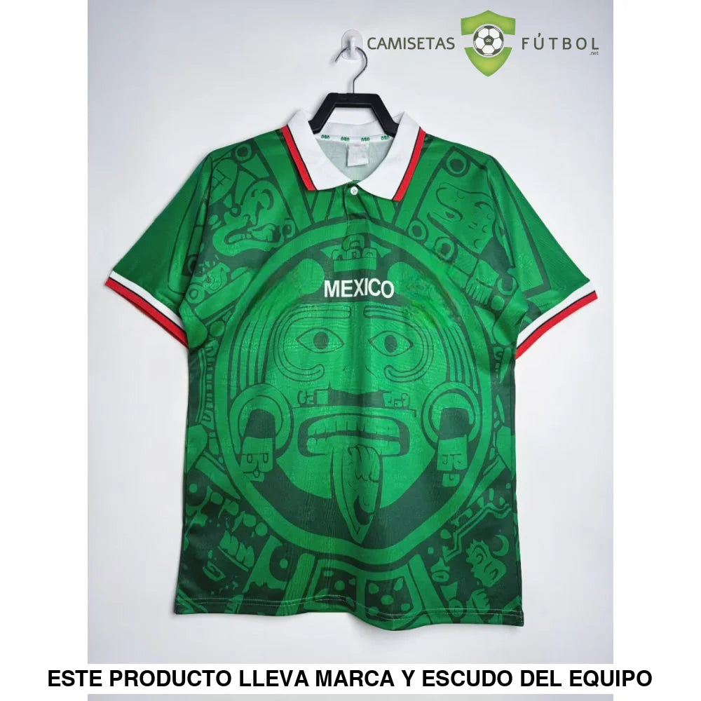 Camiseta Mexico 1998 Local (Versión Retro) De Futbol