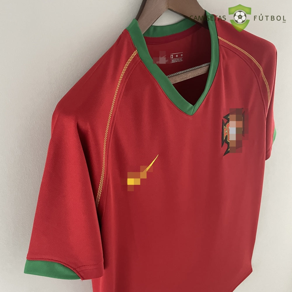 Camiseta Portugal 06-07 Local (Versión Retro) Sin Personalización