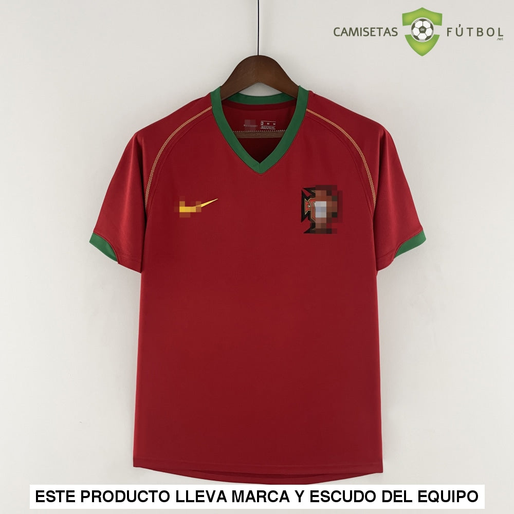 Camiseta Portugal 06-07 Local (Versión Retro) Sin Personalización