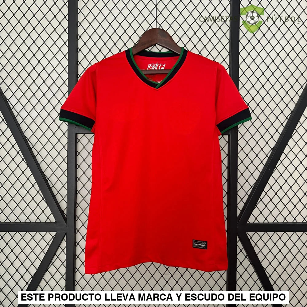 Camiseta Portugal 24-25 Local Uefa Euro 2024 Femenina De Futbol