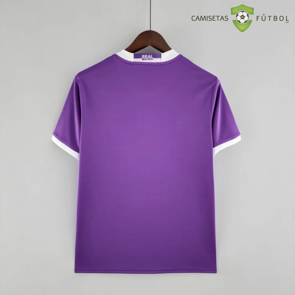 Camiseta Real Madrid 17-18 Visitante (Versión Retro) Sin Personalización
