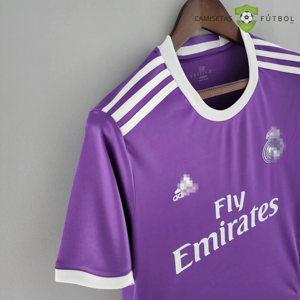 Camiseta Real Madrid 17-18 Visitante (Versión Retro) Sin Personalización