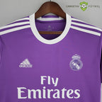Camiseta Real Madrid 17-18 Visitante (Versión Retro) Sin Personalización