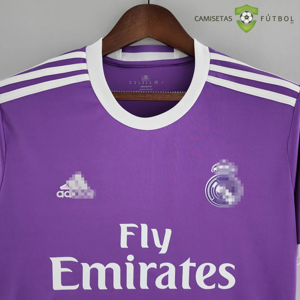 Camiseta Real Madrid 17-18 Visitante (Versión Retro) Sin Personalización
