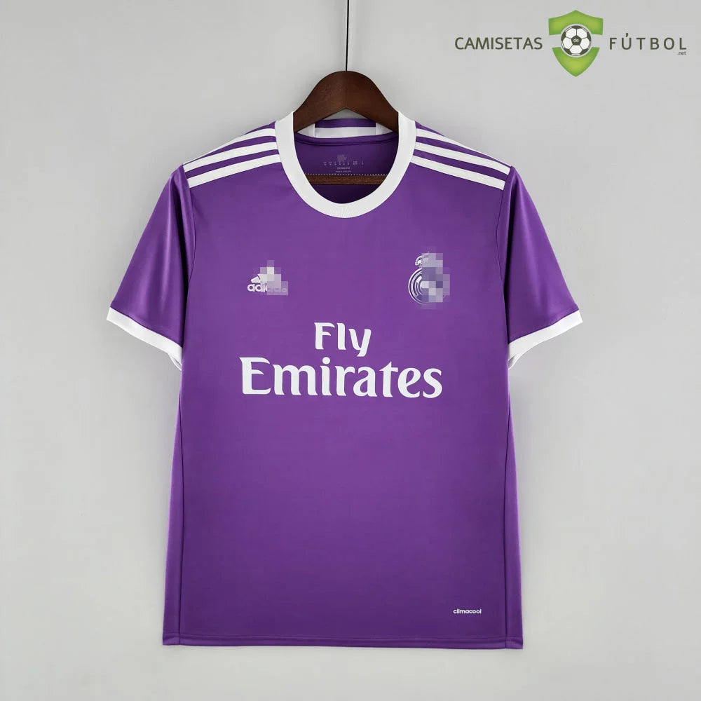 Camiseta Real Madrid 17-18 Visitante (Versión Retro) Sin Personalización