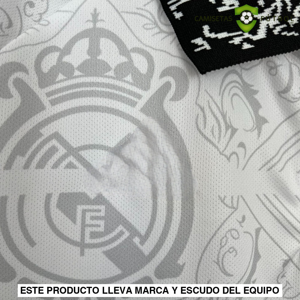 Camiseta Real Madrid 23-24 Edicion Especial Blanco Negro Parche