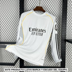 Camiseta R.M. 25-26 Local Manga Larga Camiseta Fan