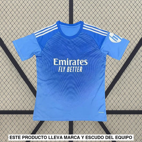 Camiseta R.M. 25 26 Portero Azul Camiseta Fan