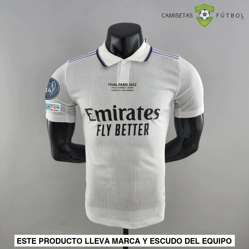 Camiseta Real Madrid 22-23 Edicion Conmemorativa Champions (Player Version) Sin Personalización