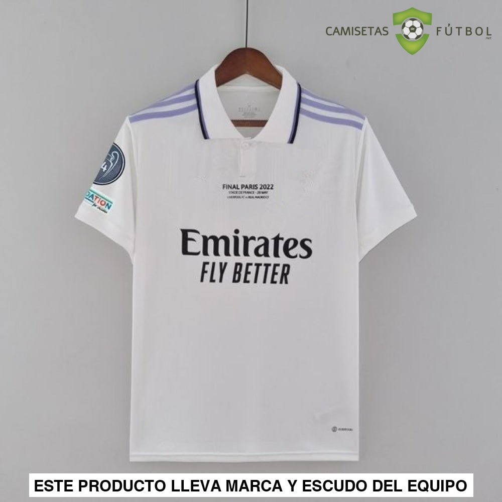 Camiseta Real Madrid 22-23 Edicion Conmemorativa Champions Sin Personalización