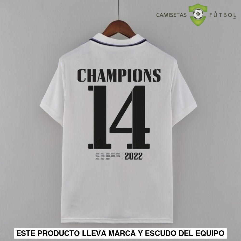 Camiseta Real Madrid 22-23 Edicion Conmemorativa Champions Sin Personalización