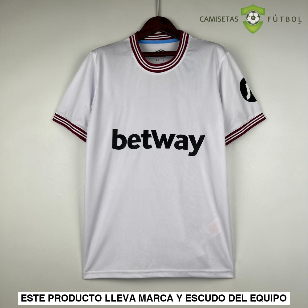 Camiseta West Ham 23-24 Visitante Personalizado