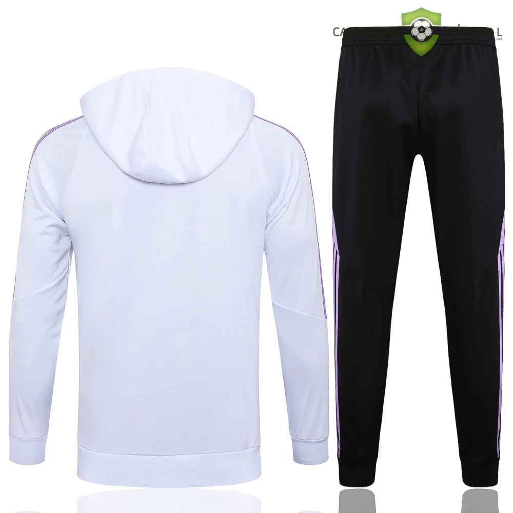 Tuta calcio Germania 24-25 mezza zip con cappuccio Modello 1 abbigliamento sportivo