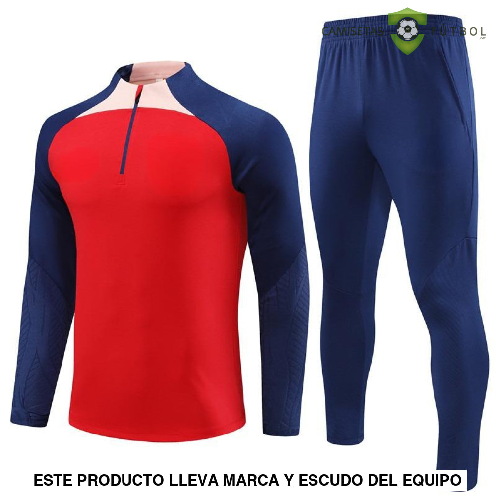 Chandal Atlético De Madrid 23 - 24 Media Cremallera Modelo 3 Ropa Deportiva
