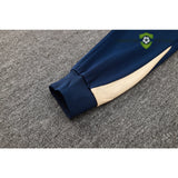 Tuta calcio Barcellona 24-25 mezza zip con cappuccio Modello 6 abbigliamento sportivo