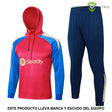 Tuta calcio Barcellona 24-25 mezza zip con cappuccio Modello 6 abbigliamento sportivo