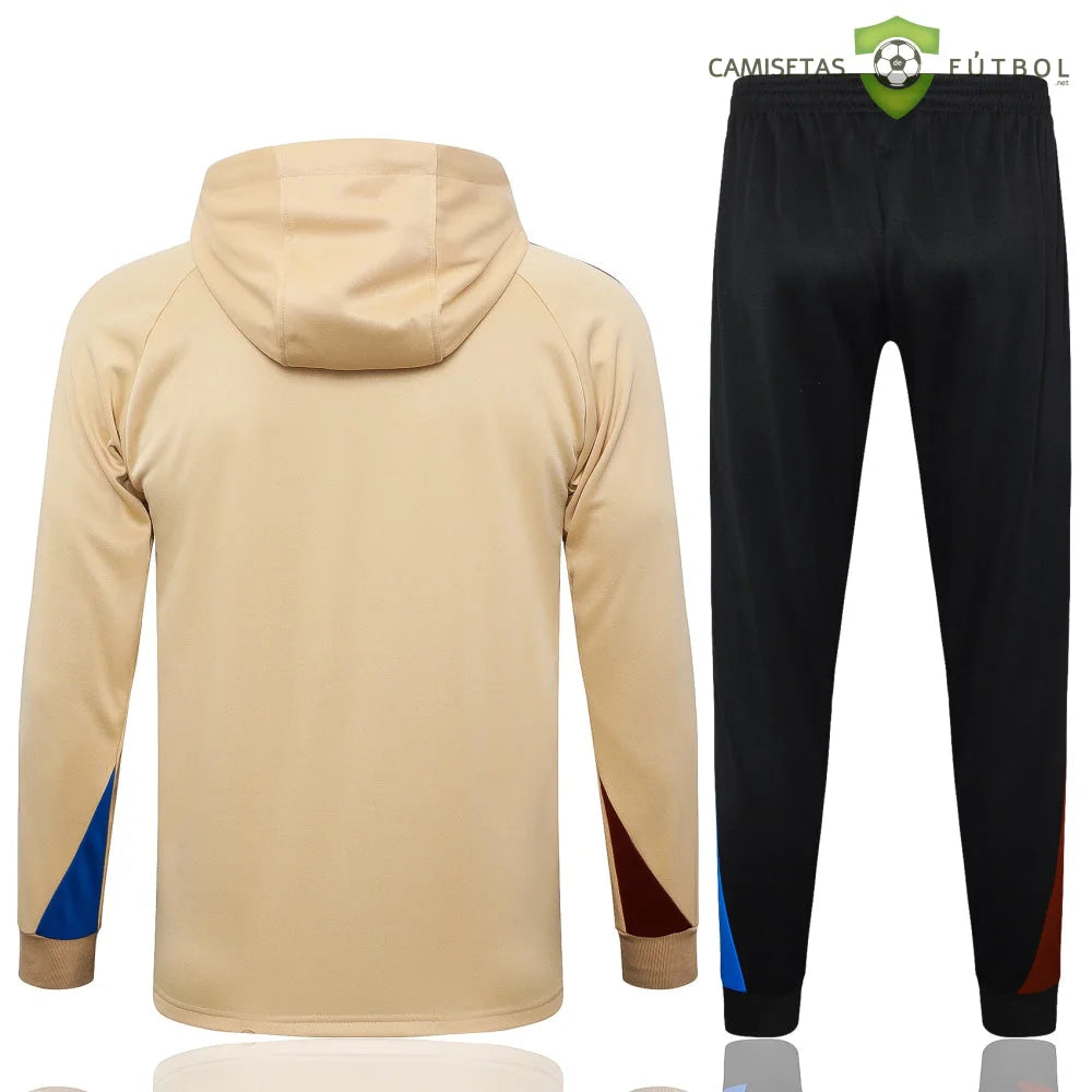 Tuta calcio Barcellona 24-25 mezza zip con cappuccio Modello 7 abbigliamento sportivo