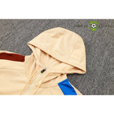 Tuta calcio Barcellona 24-25 mezza zip con cappuccio Modello 7 abbigliamento sportivo