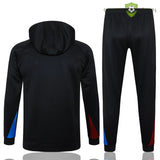 Tuta calcio Barcellona 24-25 mezza zip con cappuccio Modello 8 abbigliamento sportivo