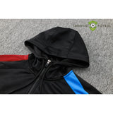 Tuta calcio Barcellona 24-25 mezza zip con cappuccio Modello 8 abbigliamento sportivo
