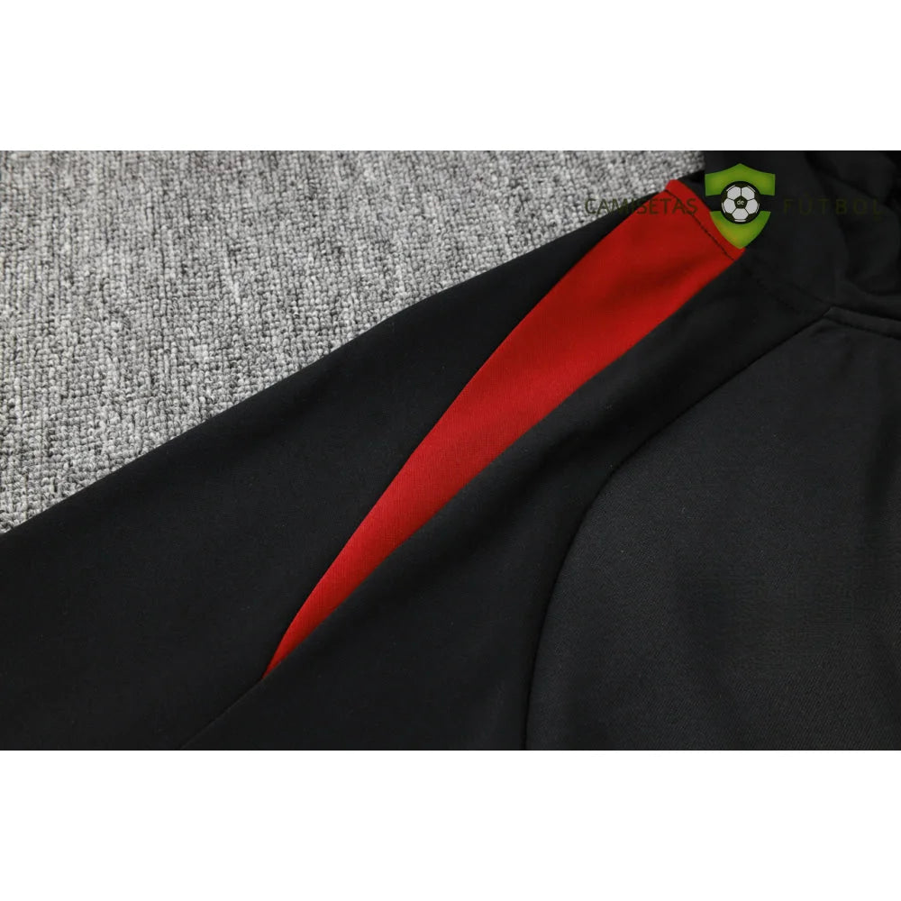 Tuta calcio Barcellona 24-25 mezza zip con cappuccio Modello 8 abbigliamento sportivo