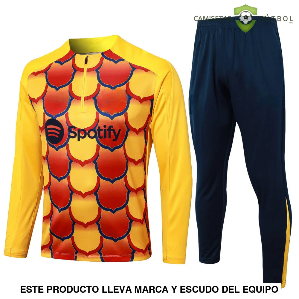 Tuta calcio Barcellona 24-25 mezza zip Modello 9 abbigliamento sportivo